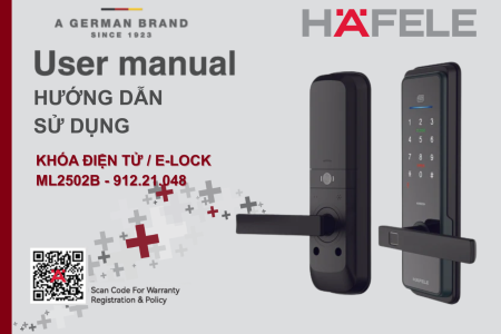 KHÓA ĐIỆN TỬ HAFELE ML2502B (SKU 912.21.048)